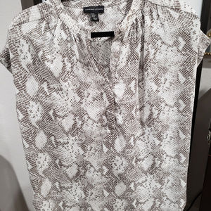 Snake Skin Print Top